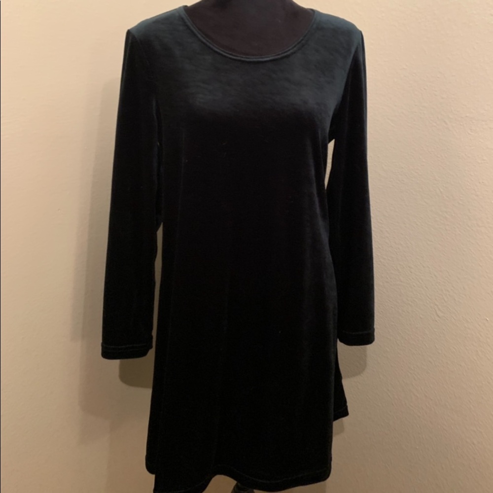 Vintage Green Velvet Dress